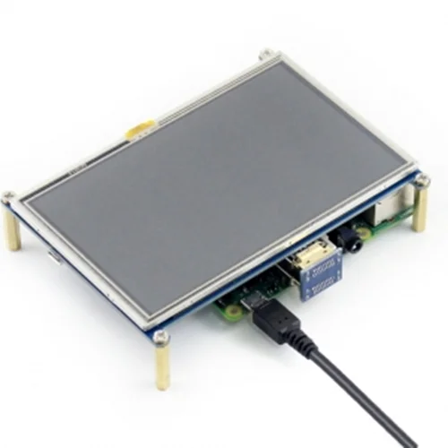 نمایشگر LCD فول کالر تاچ 5 اینچ دارای ورودی HDMI محصول Waveshare